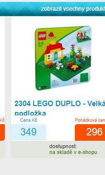 2304 LEGO DUPLO - Velká podložka