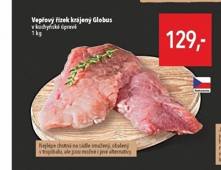 Vepřový řízek krájený Globus
