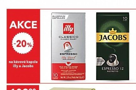 illy a Jacobs kávové kapsle