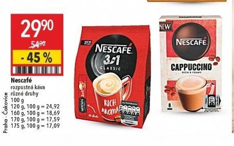 Nescafé rozpustná káva