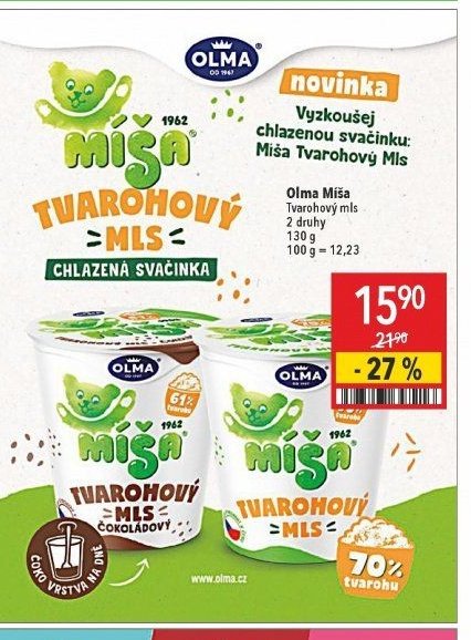 Olma Míša Tvarohový mls