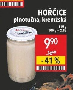 Hořčice plnotučná, kremžská