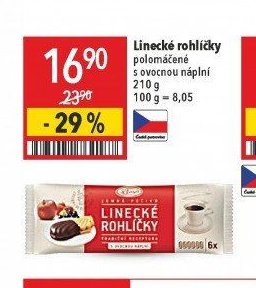 Linecké rohlíčky polomáčené