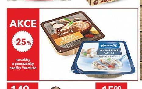 Varmuža saláty a pomazánky