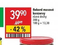 Rekord masové konzervy