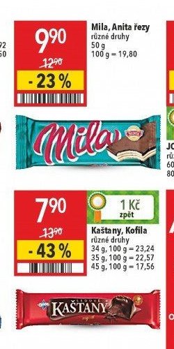 Mila, Anita řezy