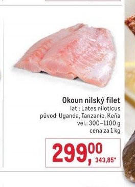 Okoun nilský filet