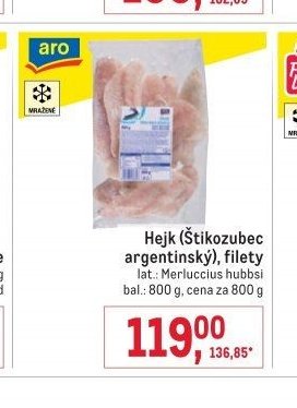 Hejk (Štikozubec argentinský), filety