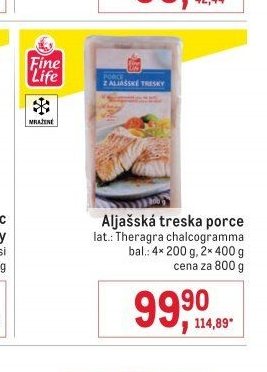 Aljašská treska porce
