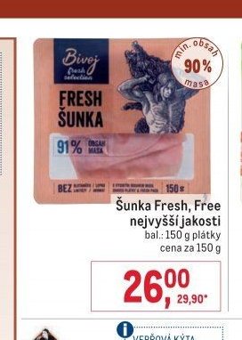 Šunka Fresh, Free nejvyšší jakosti