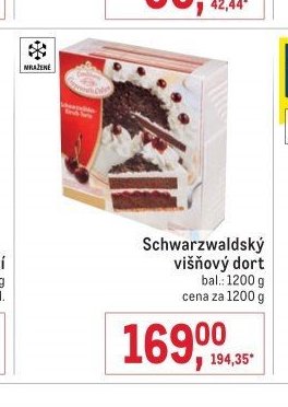 Schwarzwaldský višňový dort