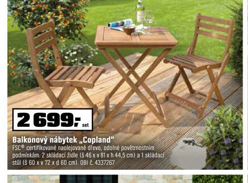 Balkonový nábytek „Copland“