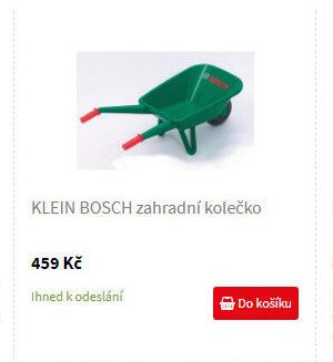 KLEIN BOSCH zahradní kolečko