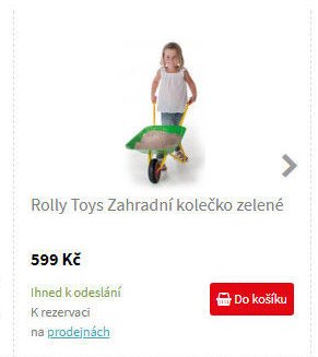 Rolly Toys Zahradní kolečko zelené