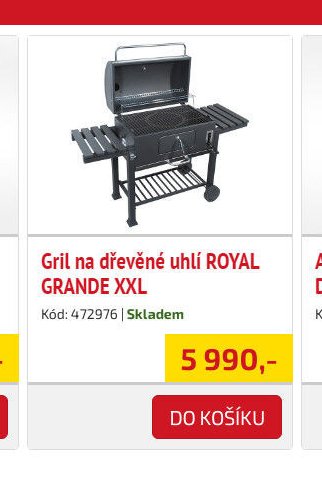 Gril na dřevěné uhlí ROYAL GRANDE XXL - UNI HOBBY akcniletaky.com