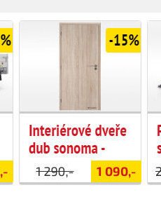 Interiérové dveře dub sonoma - UNI HOBBY akcniletaky.com