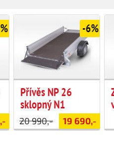 Přívěs NP 26 sklopný N1 - UNI HOBBY akcniletaky.com