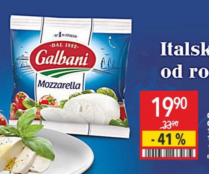 Galbani Mozzarella, Galbani Mozzarella light 125 g