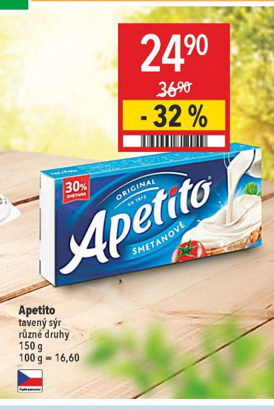 Apetito tavený sýr