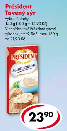 Président Tavený sýr