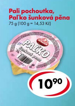 Pali pochoutka, Paľko šunková pěna