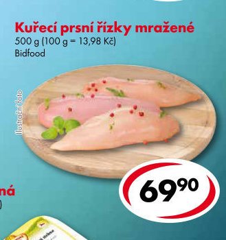 Kuřecí prsní řízky mražené