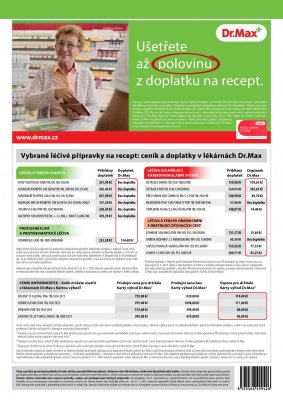 akční leták Dr. Max 1.5.2021-31.5.2021