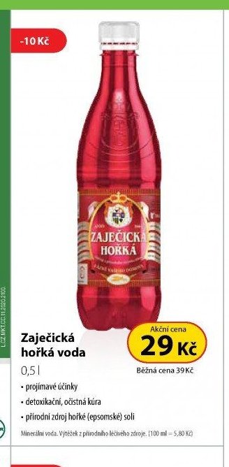 Zaječická hořká voda 0,5 l