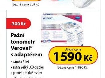 Pažní tonometr Veroval s adaptérem