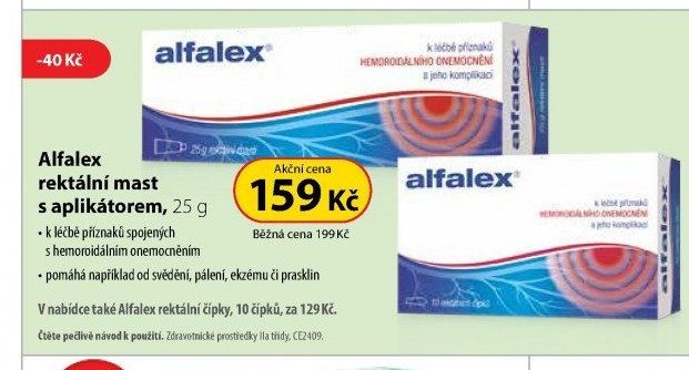 Alfalex rektální mast s aplikátorem, 25 g