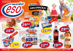 akční leták ESO MARKET 5.5.2021-16.5.2021