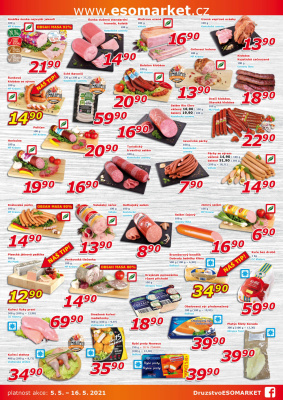 akční leták ESO MARKET 5.5.2021-16.5.2021