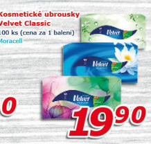 Kapesníčky papírové Velvet - box