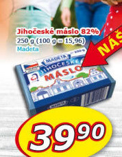 Máslo Jihočeské Madeta