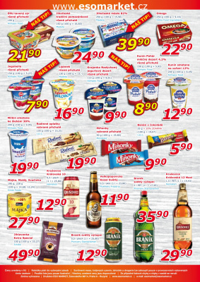akční leták ESO MARKET 5.5.2021-16.5.2021