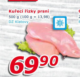 Kuřecí prsní řízky mražené DZ Klatovy