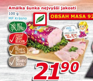 Šunka Amálka nejvyšší jakosti Krásno
