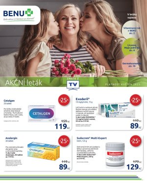 akční leták BENU Lékárna 1.5.2021-31.5.2021