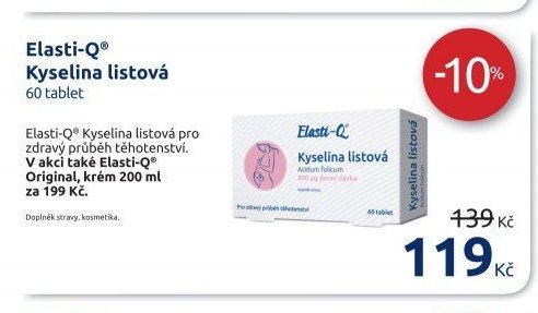Elasti-Q Kyselina listová 60 tablet