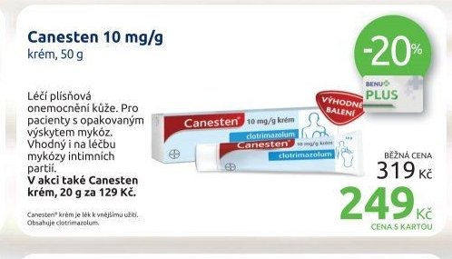 Canesten 10 mg/g krém, 50 g