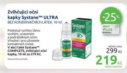 Zvlhčující oční kapky Systane ULTRA 10 ml