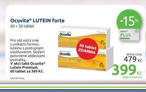 Ocuvite LUTEIN forte 60 + 30 tablet