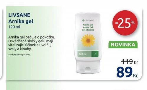 LIVSANE Arnika gel 120 ml