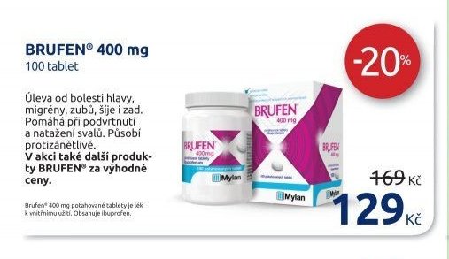 BRUFEN 400 mg 100 tablet