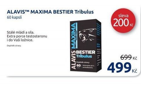ALAVISTM MAXIMA BESTIER Tribulus 60 kapslí