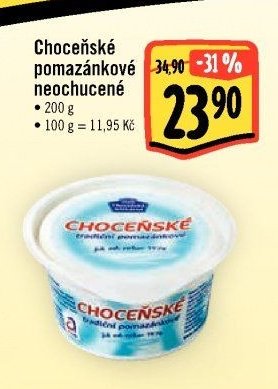 Choceňské pomazánkové neochucené