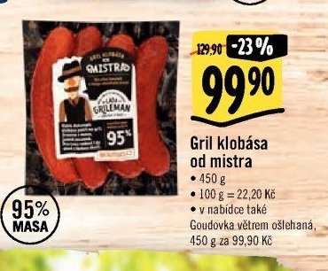 Gril klobása od mistra