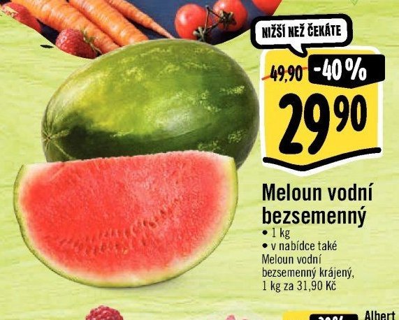 Meloun vodní bezsemenný