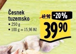 Česnek tuzemsko