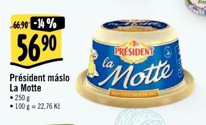 Président máslo La Motte